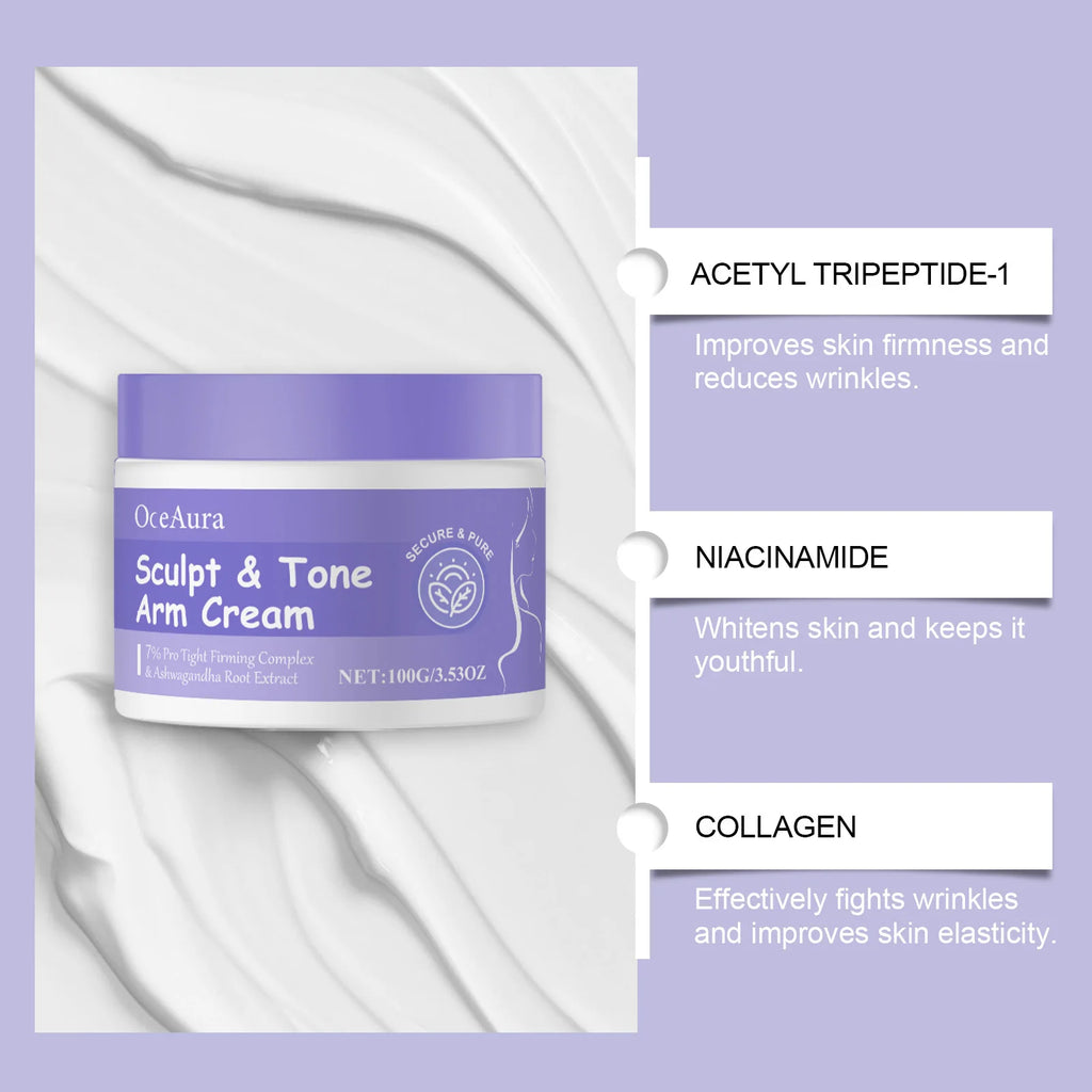 Sculpt & Tone Arm Firming Cream Remove Wrinkles Lifting Skin Anti Sagging Arm Massage Tightening Fast Shipping Body Care Cream