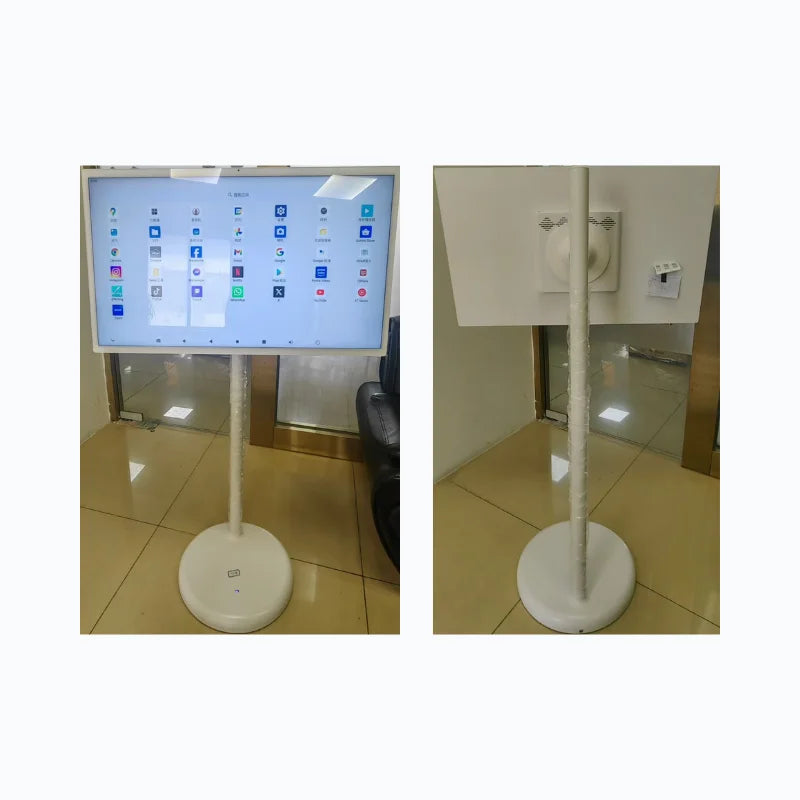 32 Inch Large 4k Capacitive Touch  Swivel Screen Floor Stand Android   Kiosk Universal Serial Bus