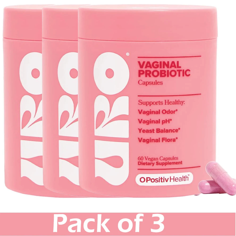 O Positiv Vaginal Probiotics for Women pH Balance, Vaginal Odor & Flora - Vaginal Healthy Supplement - 60 Vegan Capsules