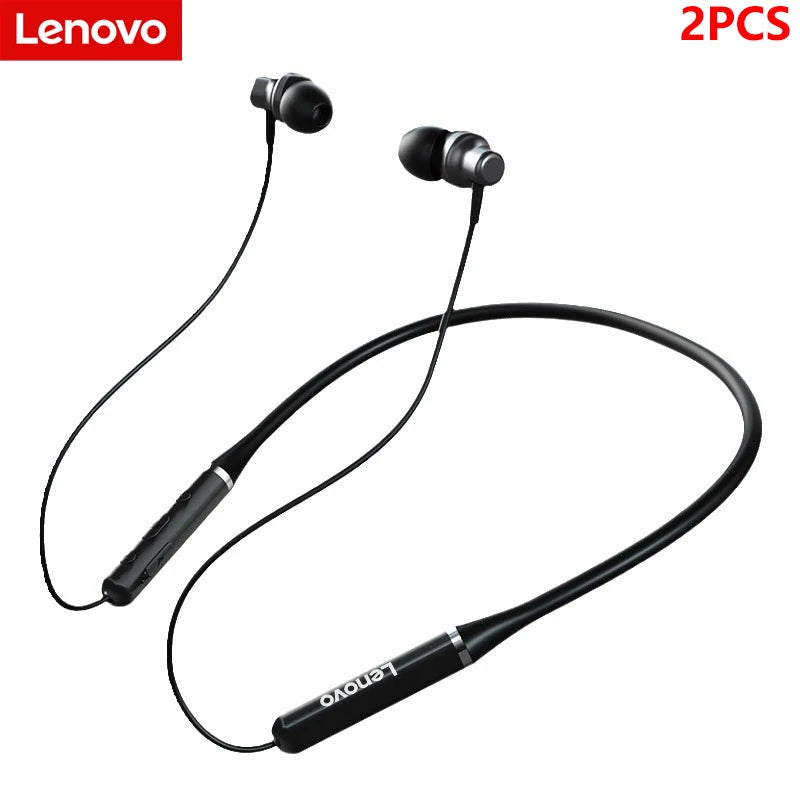 Lenovo HE05X Neckband Earphones Wireless Bluetooth 5.0 Earbuds Waterproof Sport Headset with Mic Magnetic Neckband Earphone New