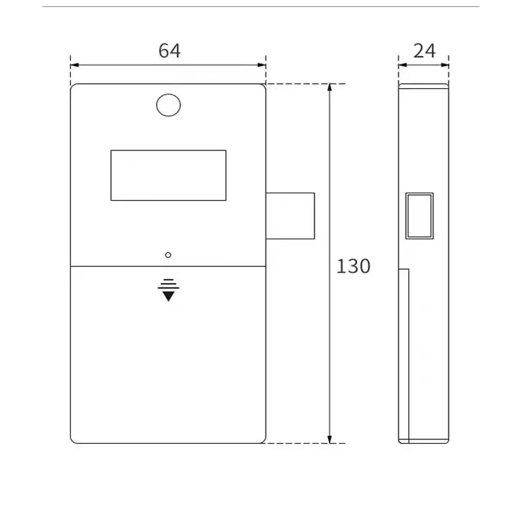 Digital Electronic Intelligent Password Keypad ABS Plastic Panel Number Cabinet Door Lock Digital Cabinet Door Lock