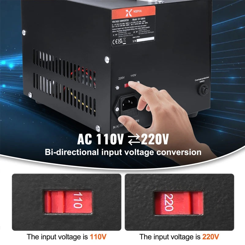SV-2KVA 50Hz/60Hz Single Phase Step Up/ Down Transformer Control  for Power Supply