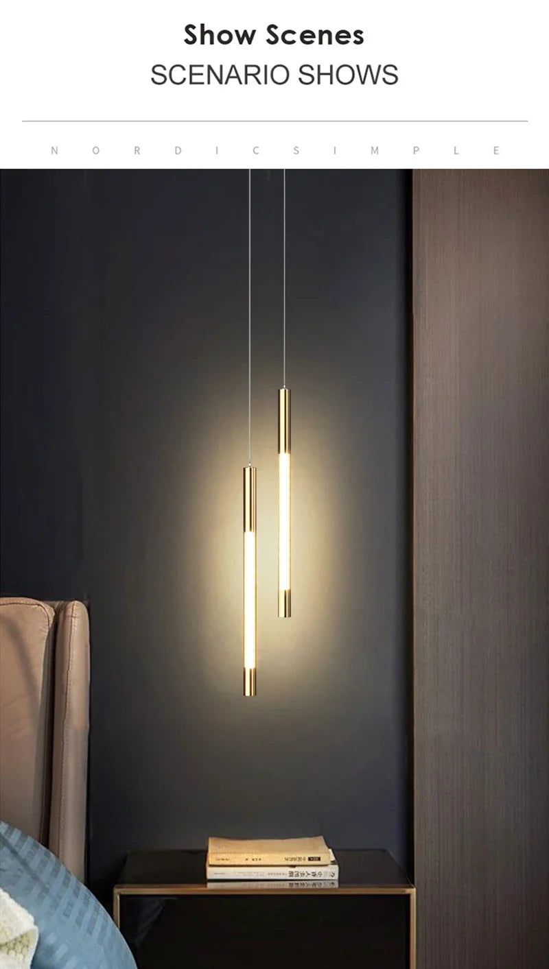 Nordic Led Pendant Lights Indoor Lighting Decoration Home Bedroom Bedside Light Living Dining Table Room Corridor Hanging Lamp