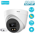 8MP Wired CCTV IP Dome Security Camera 4K 2 Way Audio Indoor POE Video Surveillance Camera Color Night Vision Monitoring IP Cam