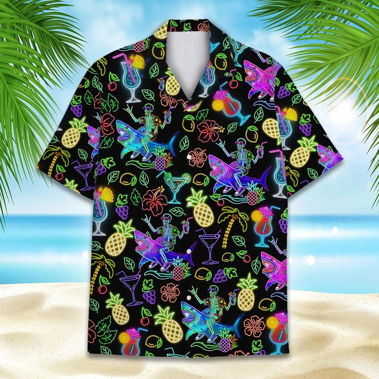 Retro Disco Music Cube Hawaiian Shirts For Men Galaxy Pop Skateboard Mens Hawaiian 80s 90s Shirts Short Sleeve Hip Hop Shirts