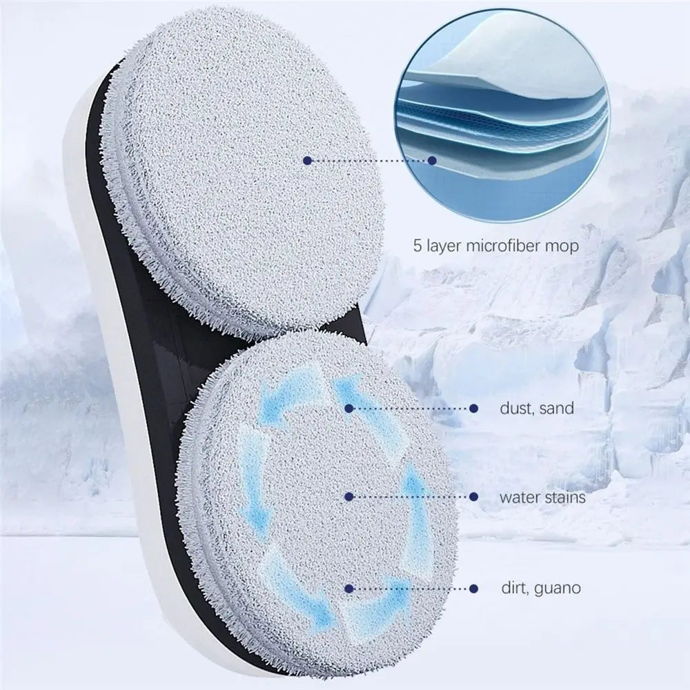 Remote Control Robot Glass Cleaner Intelligent Navigation 10 Cleaning Cloths Window Cleaning Robot 3 Cleaning Modes