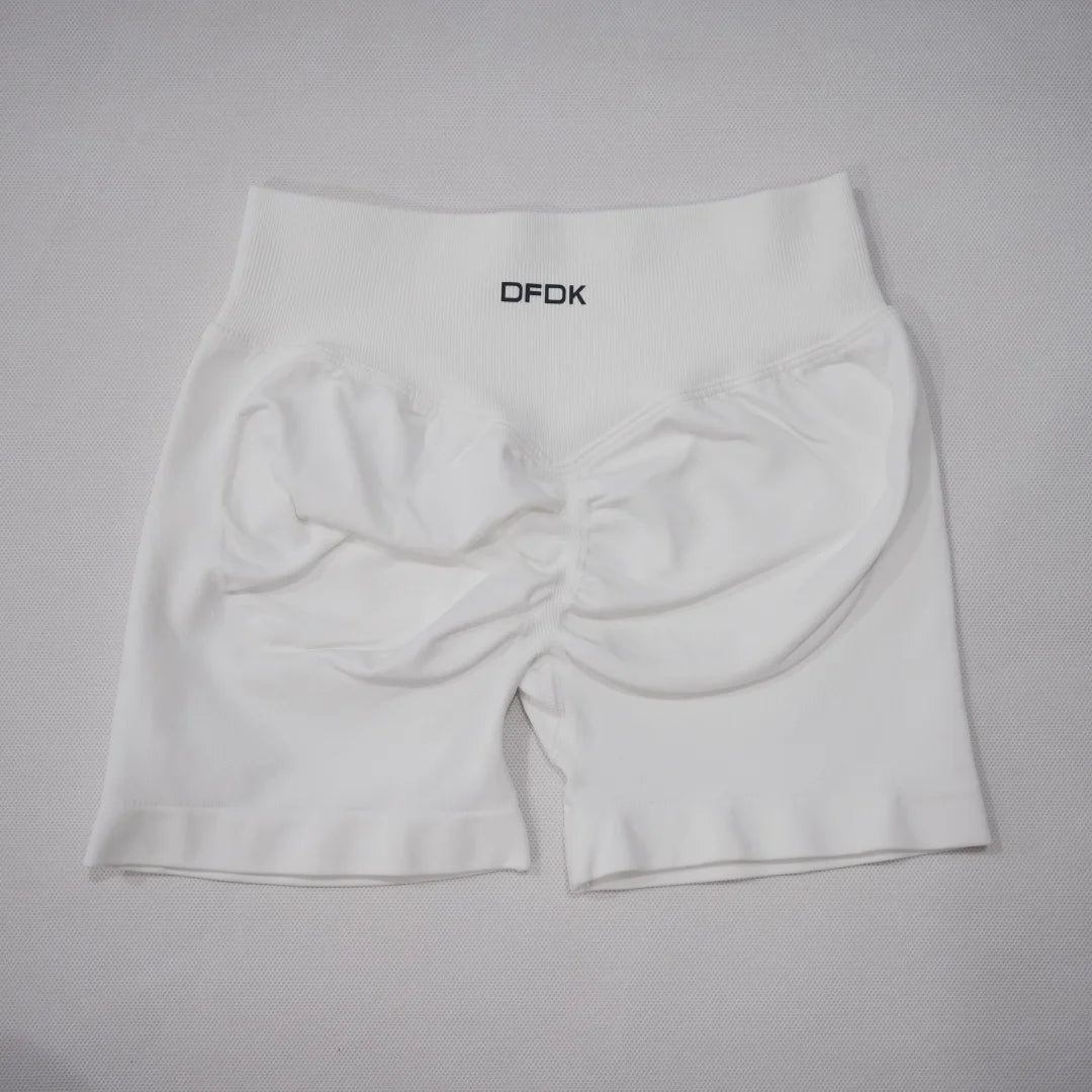 DFDK 2026 New Women Scrunch Butt Yoga Shorts High Waist Hip Lifting Push Up Squat Proof Sports Shorts Gym Workout Running Fitnes