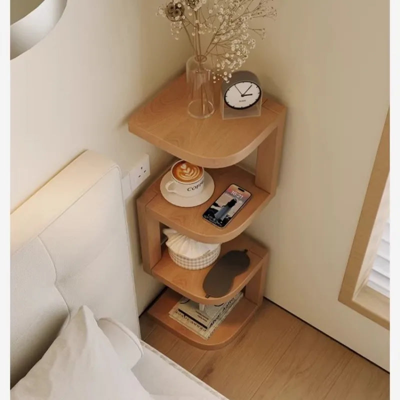 Modern Minimalist Wooden Nightstand Bedside Table 2 Drawer Storage Night Stand Bedroom Furniture Nightstands Bedroom Wood