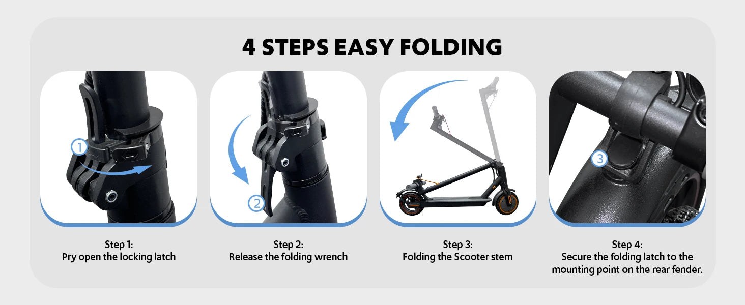 Electric scooters for adults, 8.5" Tire, Max 19 Miles and 19 Mph, 550W Foldable E Scooter with Side Light & APP