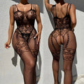 Women's jumpsuit Deep V Perspective Tight Hollow jumpsuit Long elegant women's overalls sexy lingerie sexy towys for women xxx