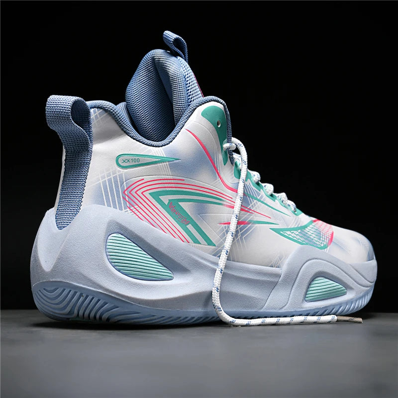 Men's Athletic Basketball Sneakers Breathable Cushioning Non-Slip Wearable Gym Training Running Shoes for Men And Women