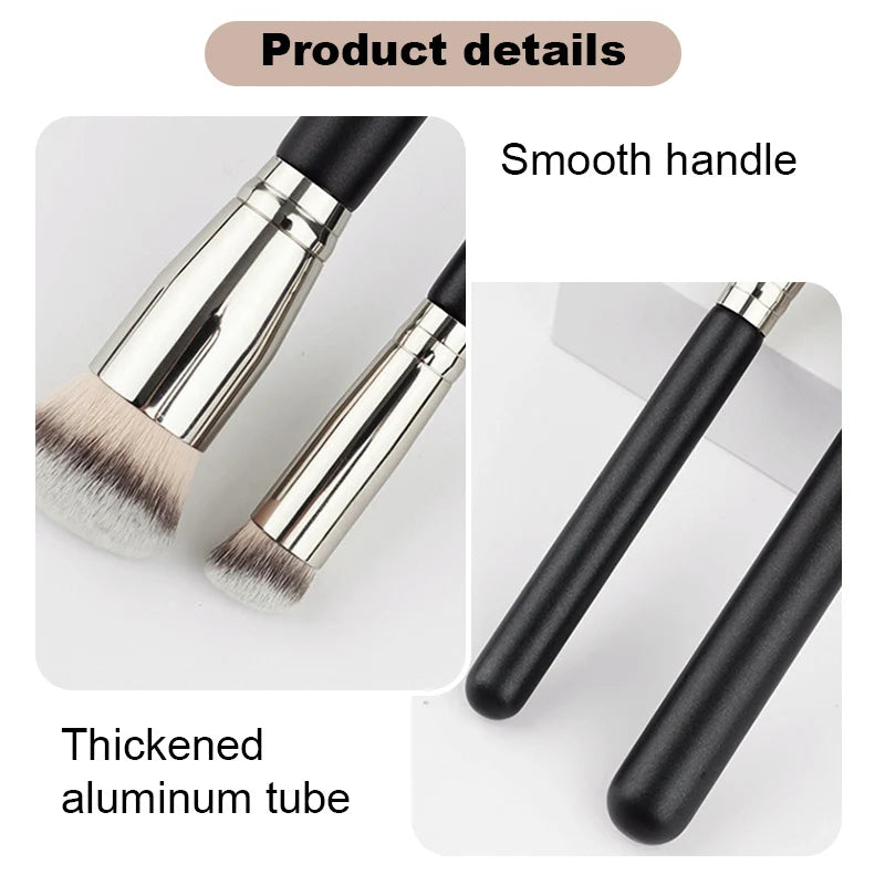 Makeup Brushes Foundation Concealer Angled Seamless Cover Synthetic Dark Circle Liquid Cream Cosmetics Contour Brush Beauty Tool