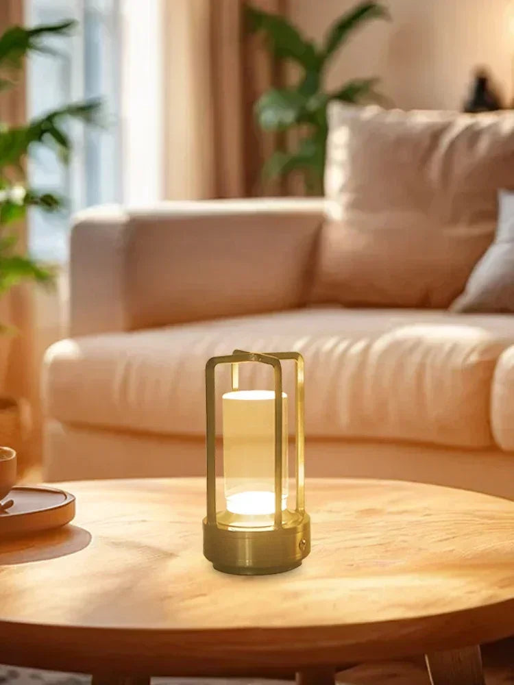 HOMEFISH Night Light Black Gold Silver Table Lamp Touch USB Charging Ambient Light Suitable for Bedrooms Living Rooms