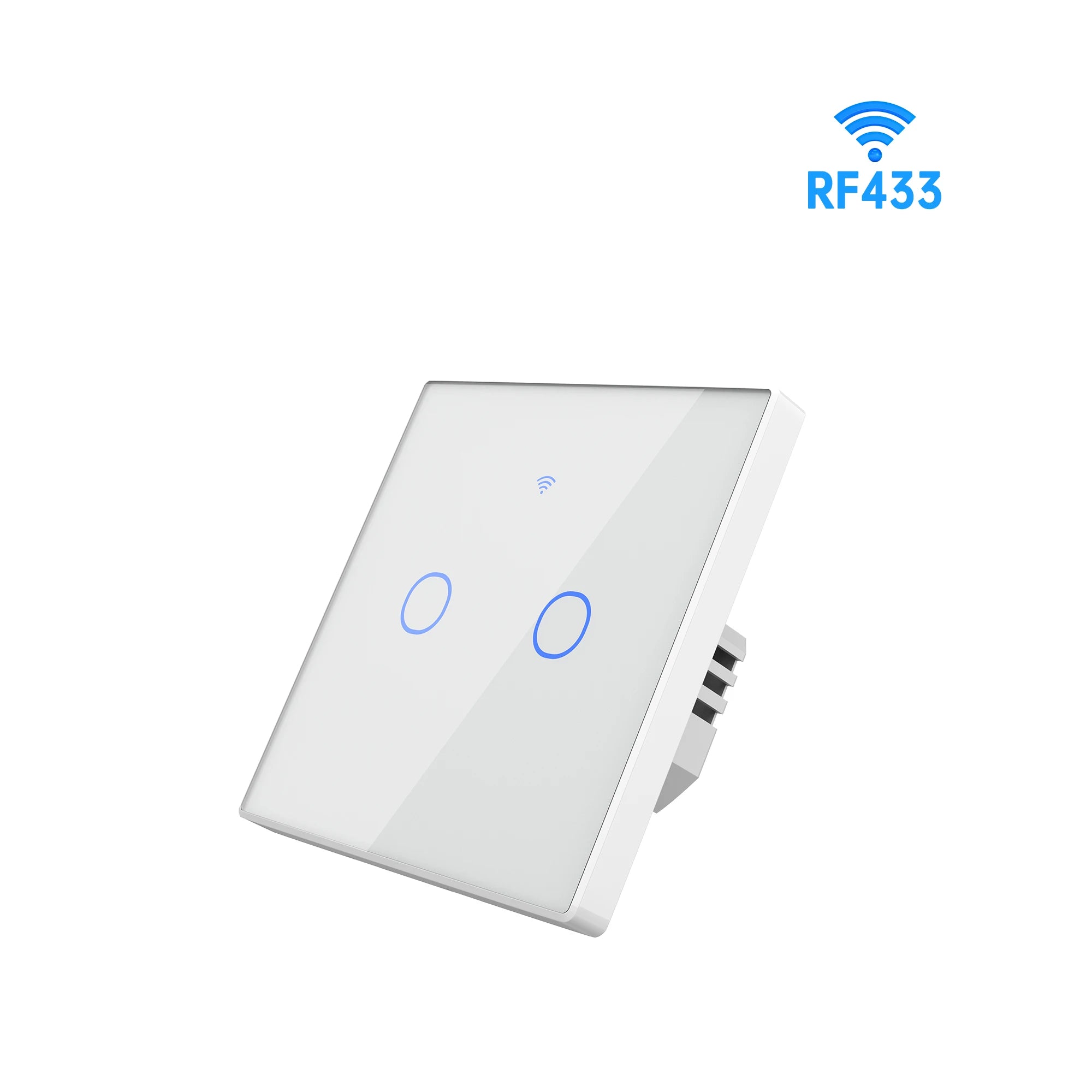 SIXWGH 1/2/3/4 Gang EU Touch Switch No Neutral Wire AC100-240V Panel Tempered Crystal Glass wall Light Sensor Switch