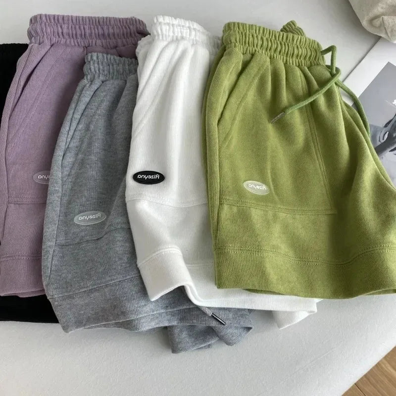 Women's Comfortable Loose Wide-legged Drawstring A Pants Slim Waist Slim Fit Casual Home Versatile Sports Shorts New