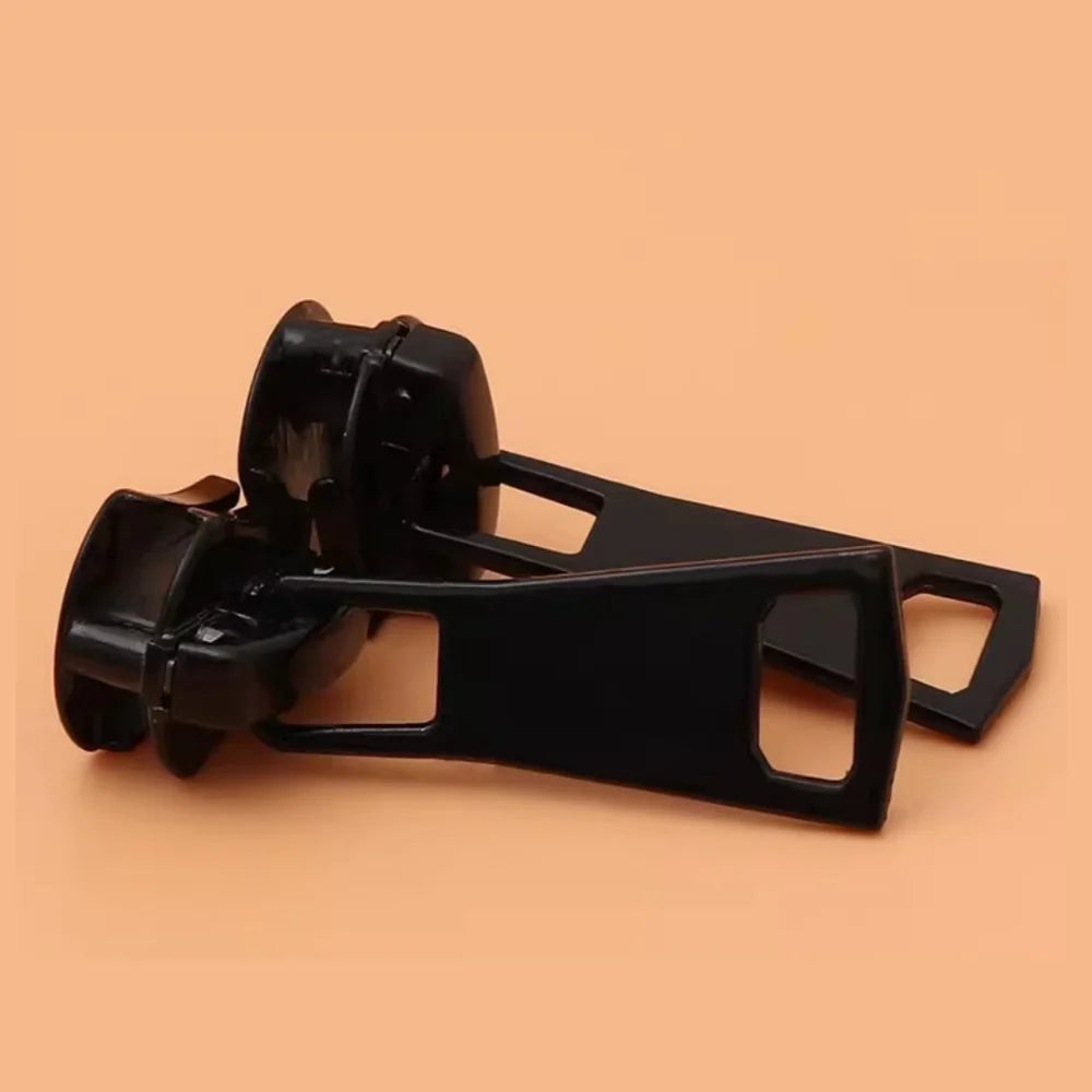 10pcs 3 5 8 Zipper Puller Head Black Handmade Zipper Slider Sewing Accessories Resin Clothing Bag Zips for Replacement Parts