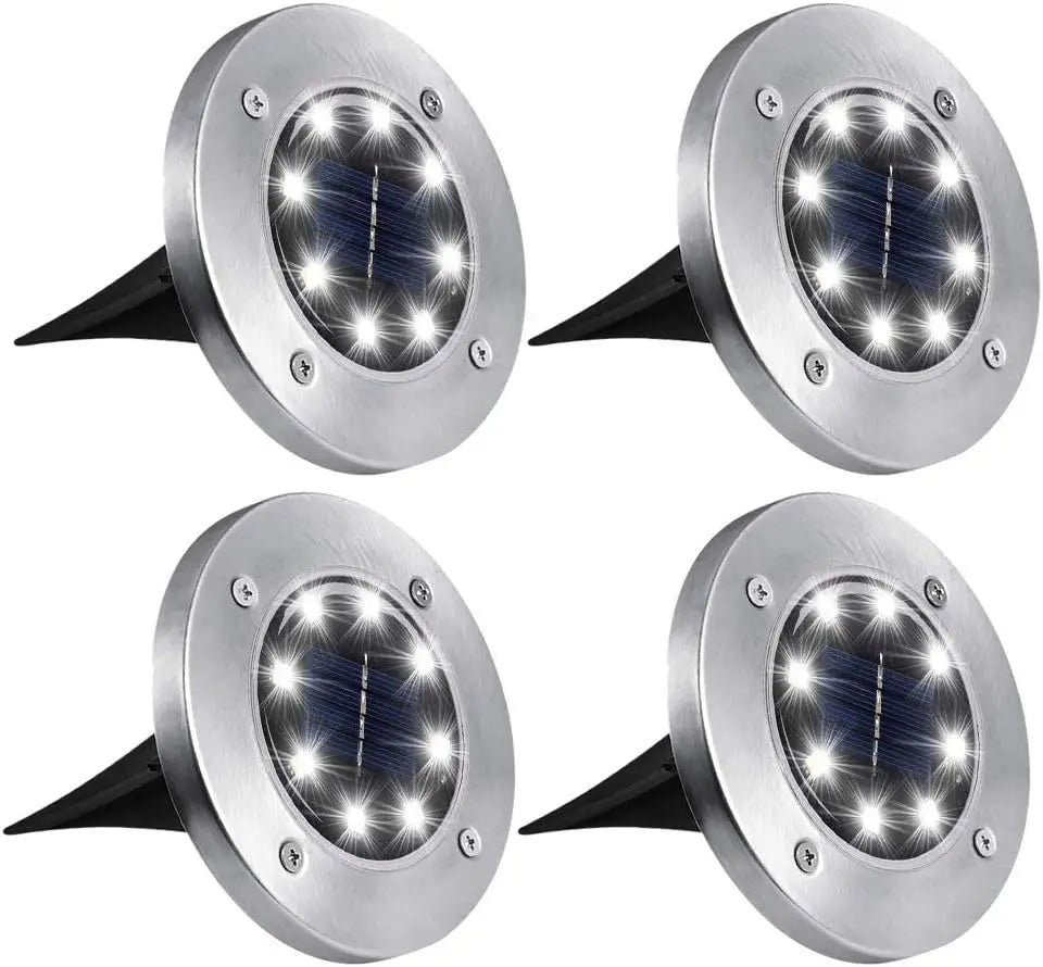 4PCS-Mini solar buried lamp, garden buried lamp, outdoor waterproof decoration, landscape atmosphere, street lamp