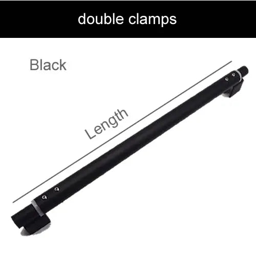 Stainless Steel Shower Glass Door Fixed Rod Clamp Bathroom Glass Support Bar Plane Fixed Adjustable Length Easy to Install