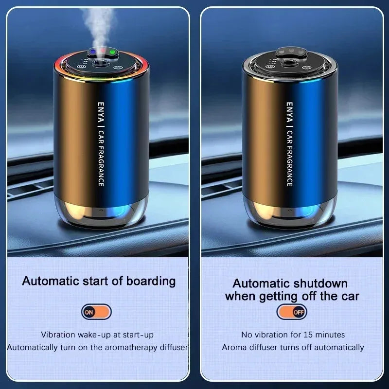 Three-color aromatherapy car long-lasting spray diffusion inside a variety of fragrance pickup atmosphere lamp car full of stars