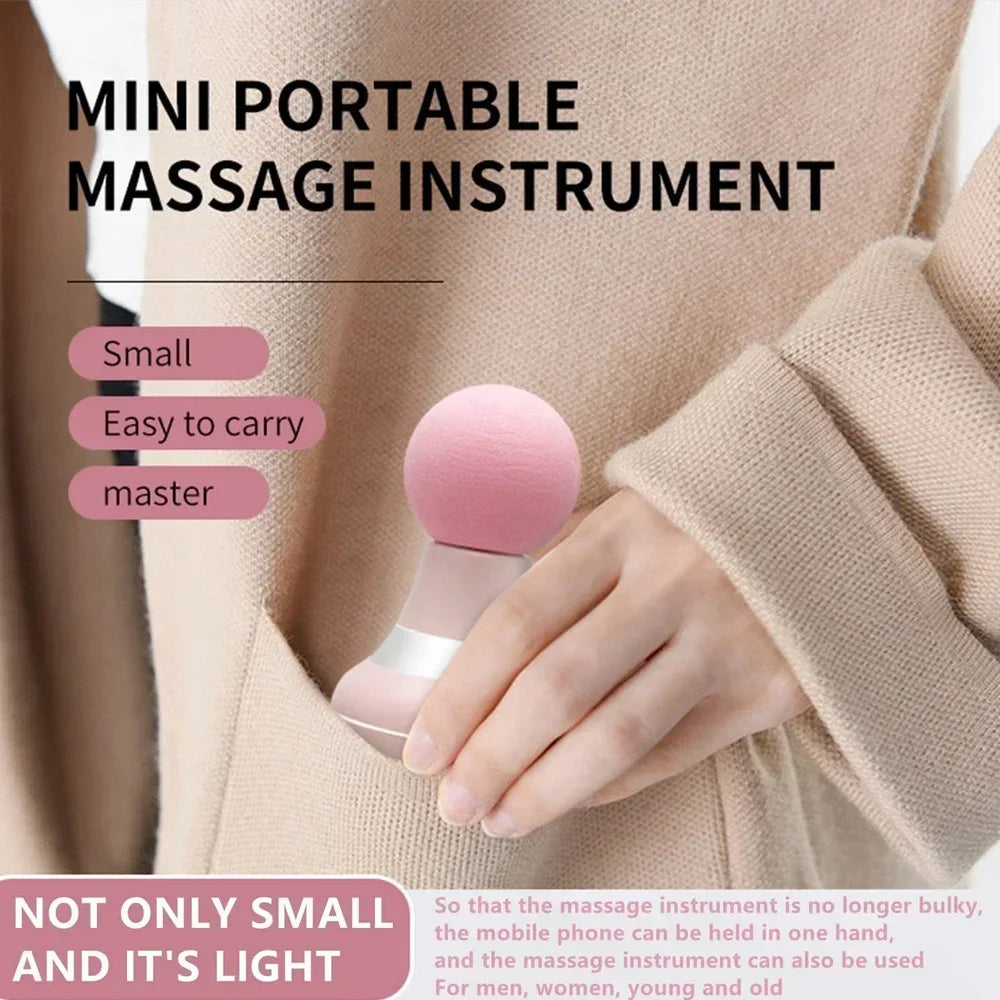 Mini Portable Massage Gun Deep Tissue Percussion Handheld Muscle Massager for Athletes Body Back Pain Relief
