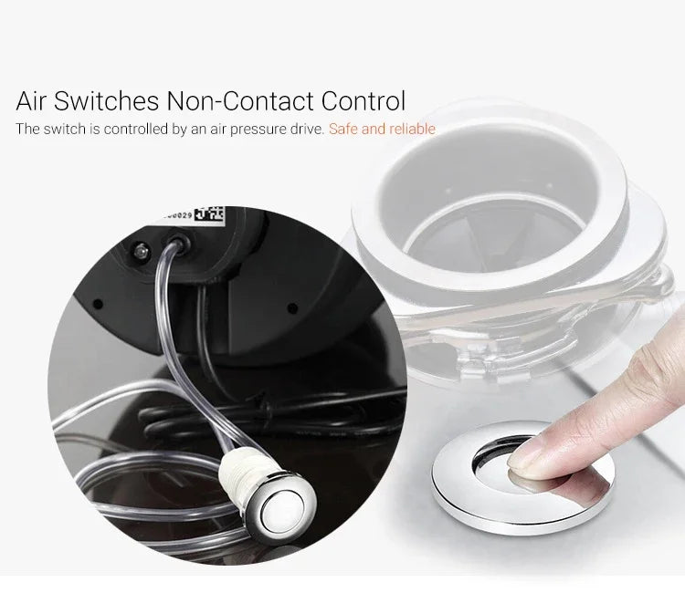 DIVEDEER Household Food Waste Disposer 220V/560W Food Residue Pulverizer Sewer Waste Disposal Pulverizer Kitchen Sink Unit