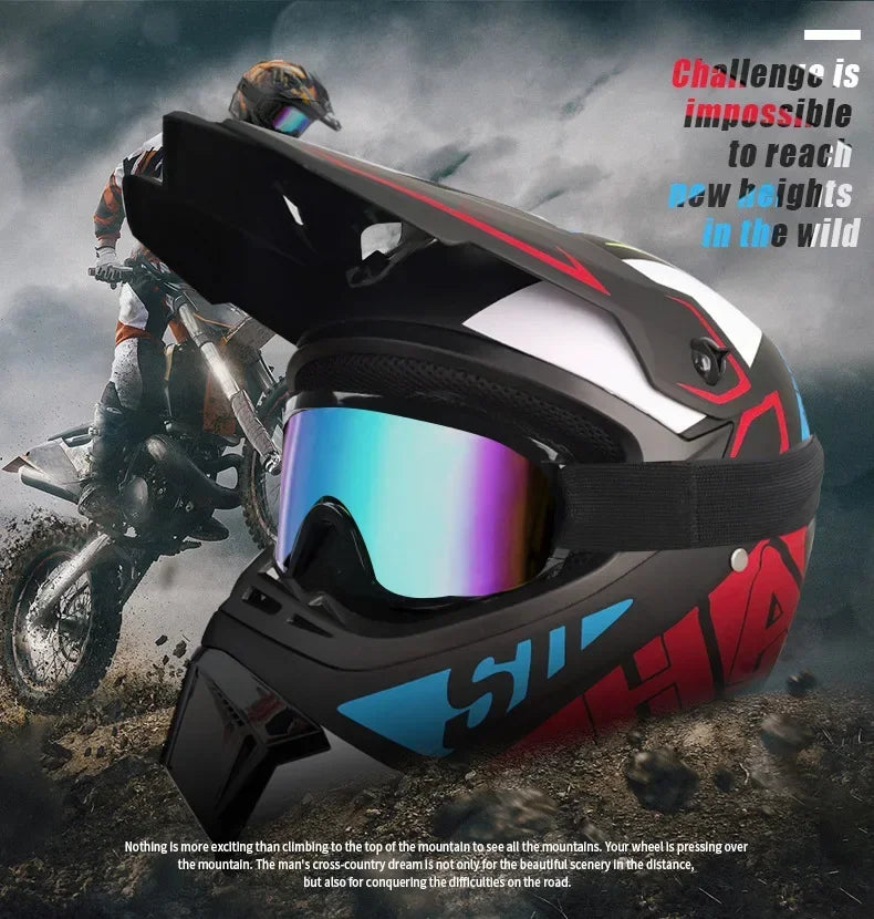 All-New Full Face Off-Road Motorcycle Helmet Downhill AM DH Motocross Cross Casco Capacete Helmets + Free Shipping & 3 Gifts