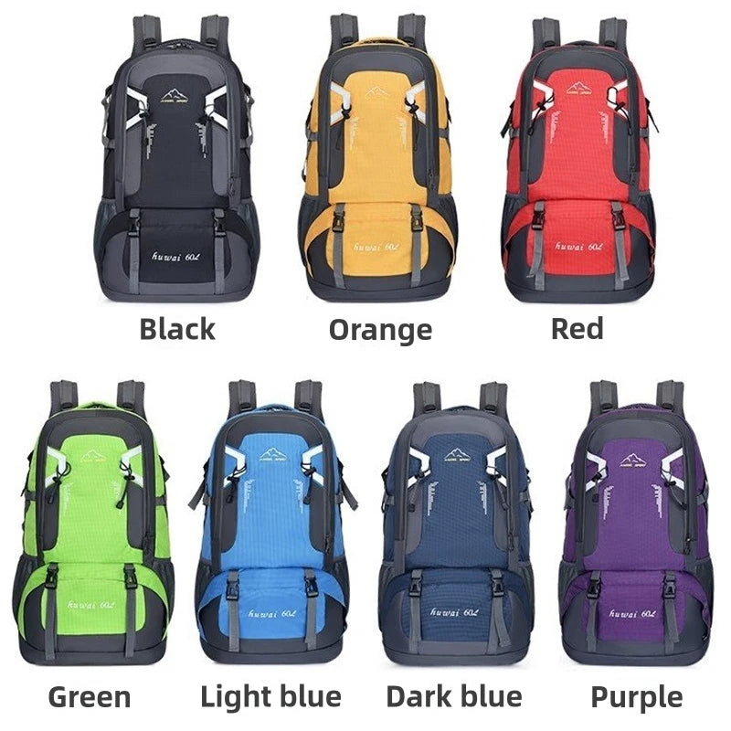 Large Capacity Travel Backpack 40l 60l Waterproof Back Pack Laptop Bag For Men Women Outdoor Travel Hiking Sports Business Trip