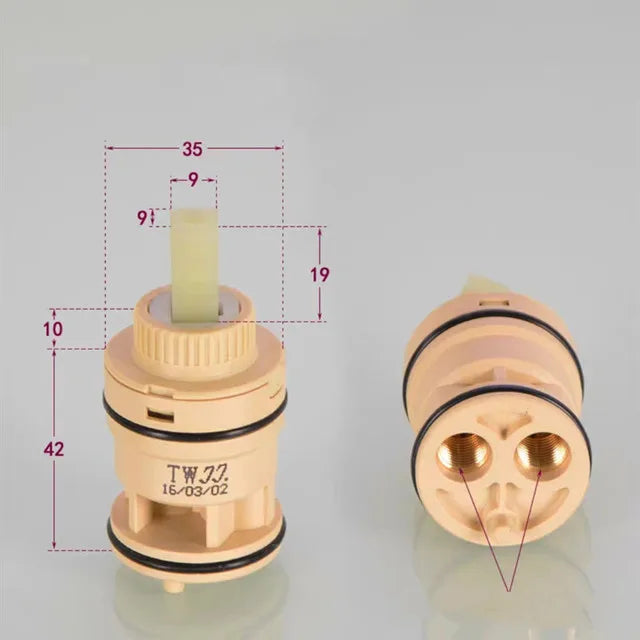 25mm/35mm/40mm Moen Replacement Ceramic Spool Water Mixer Tap Faucet Cartridge Kitchen Bathroom Faucet Replace Part