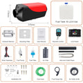 New 12V 24V Diesel Air Heater 5kw Diesel Parking Heater For Boats Caravan Rv Camper Bus Truck With Lcd Display Remote