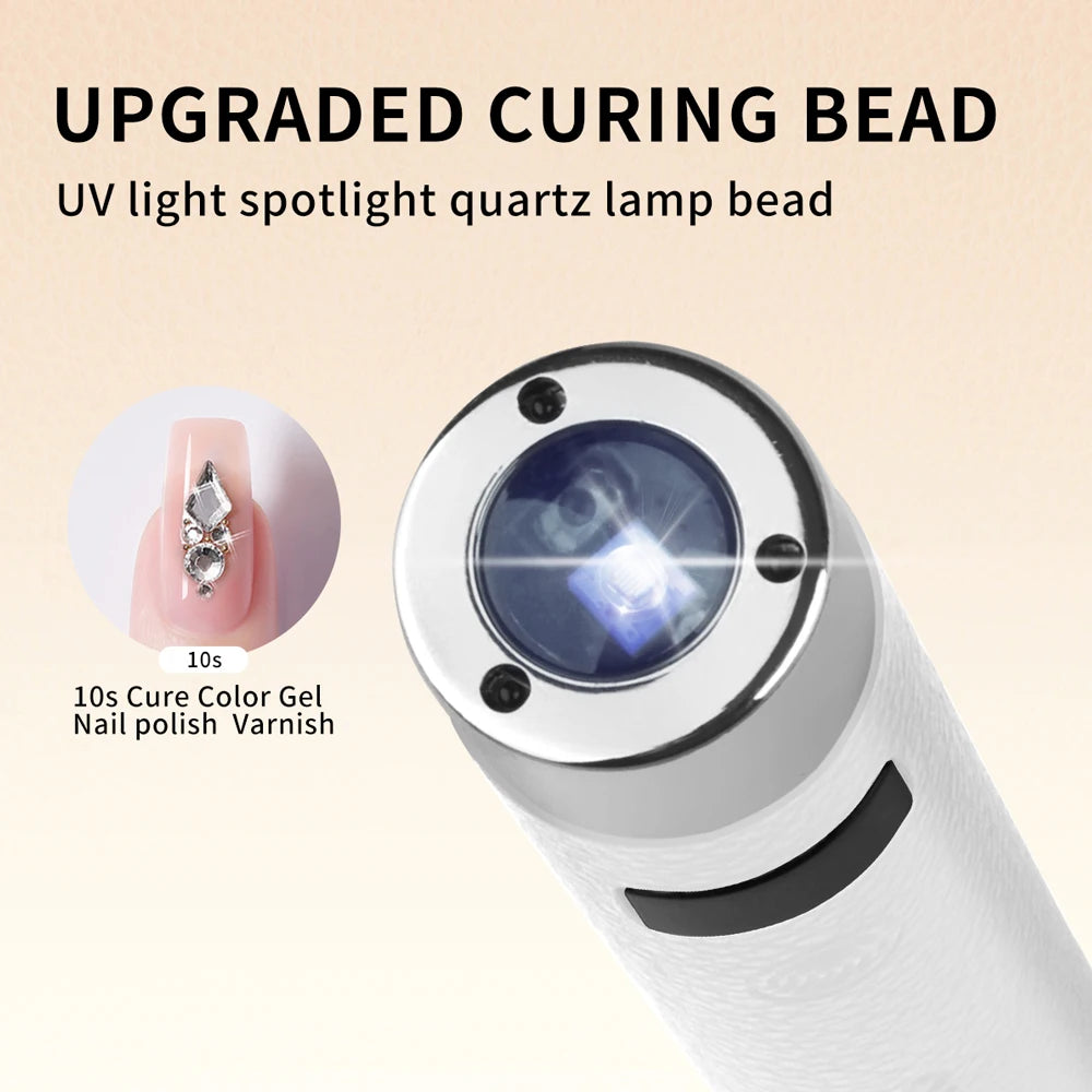 Ai Sensor Nail Lamp UV LED Mini Lamp Rechargeable Cordless Lamp Desktop and Handheld Drying Light Curing All Nail Gel Quickly