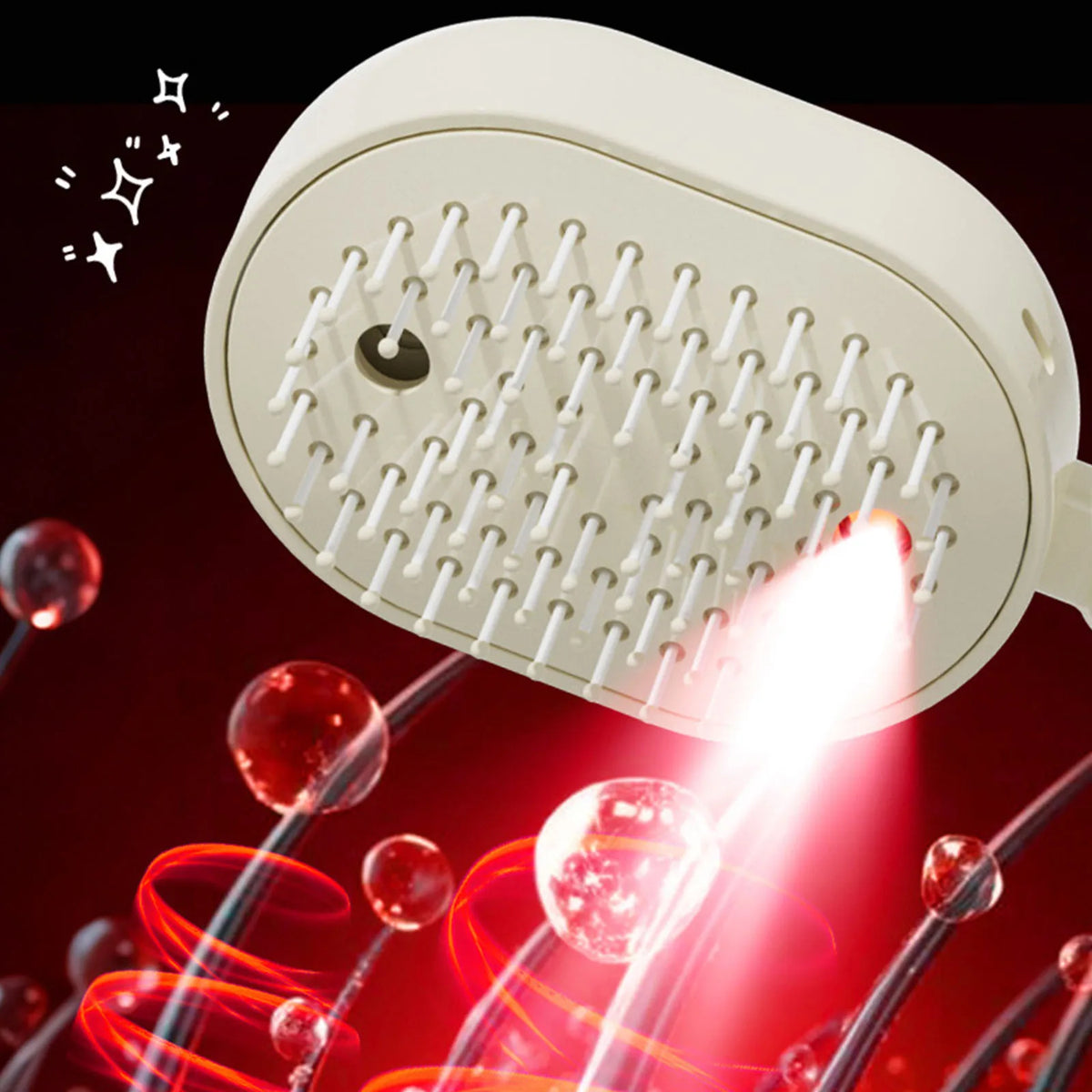 Electric Steam Brush with Water Spray Wet Electrics Hairbrush USB-C Charging for Detangling Smoothing Styling & Frizz Control