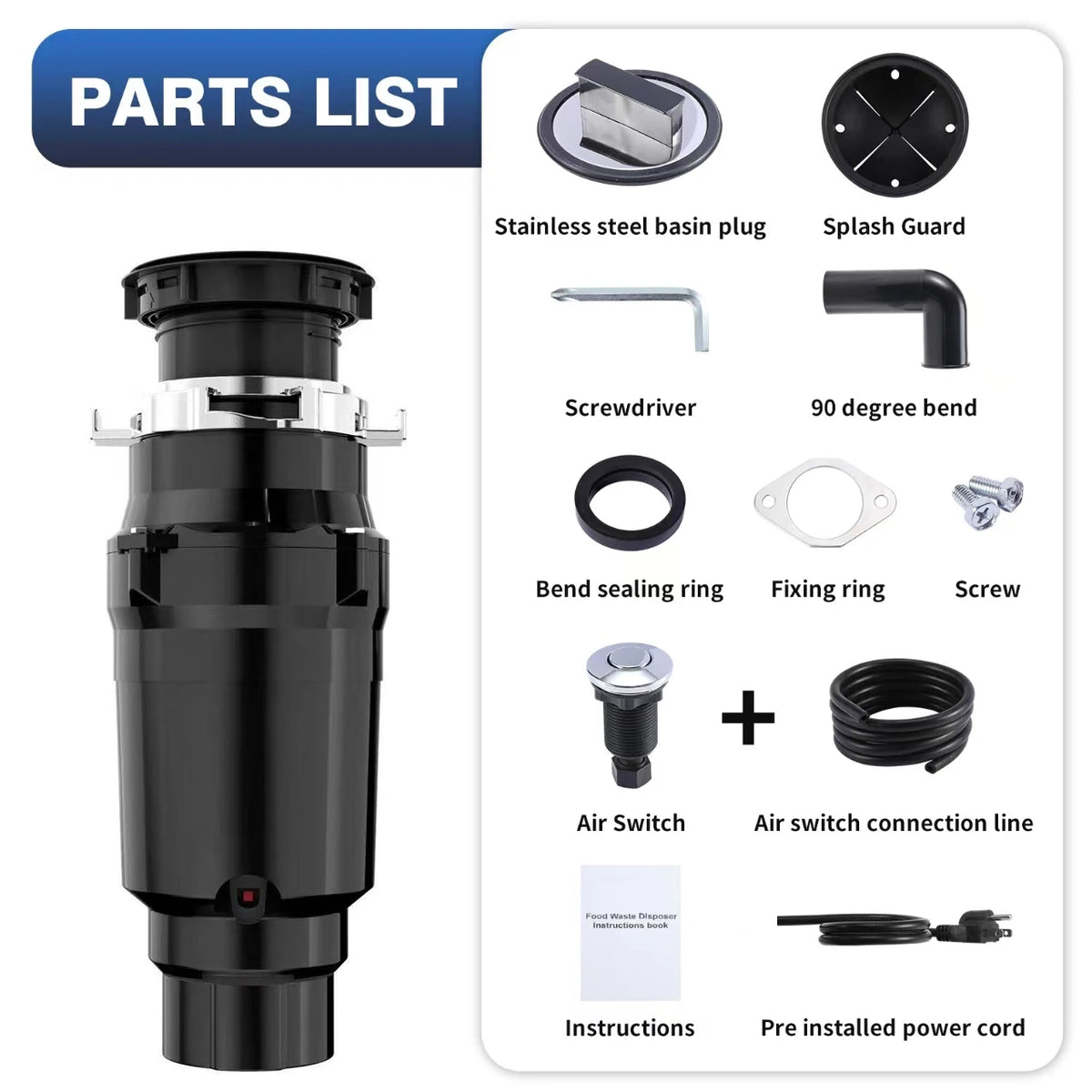 Food Waste Disposer Commercial Seven Stage Grinding Intelligent Kitchen Waste Disposer Grinding Household Waste disposer