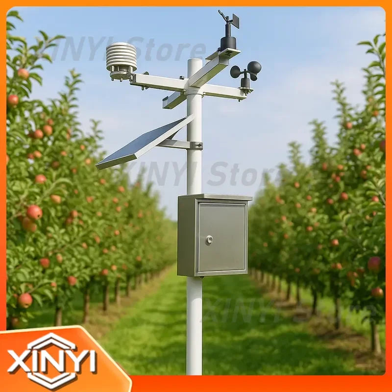 IoT LoRaWAN PV Solar Power Professional Modbus Weather Station for Automatic Wireless WiFi Solar Meteorological Station