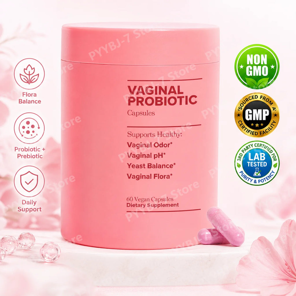Women's Probiotic Capsules  with Lactobacillus & Prebiotics for Gut and PH Balance  Promote Healthy Flora 60 Pieces