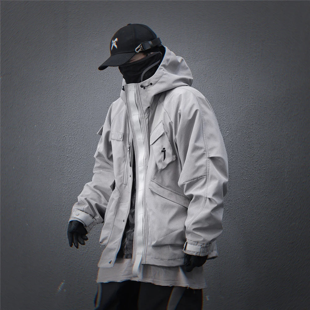 11 BYBB'S DARK 2025 Tactical Jackets Hooded Windbreaker Mens Cargo Function Jacket Fashion Coats Outwear Techwear Streetwear  ﻿