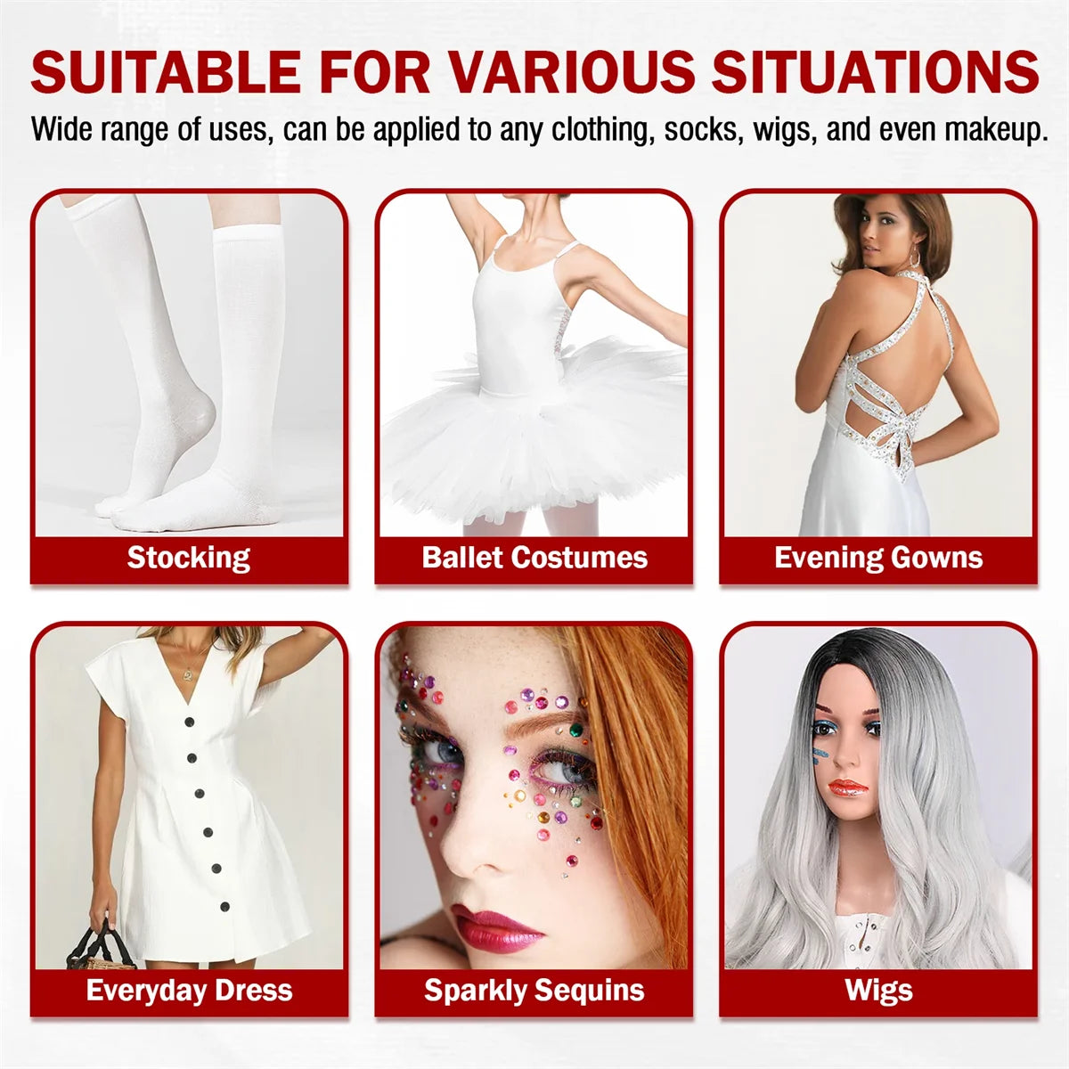 Multi-use Body Adhesive for Bond Wig Clothing Super Sticky Anti-Exposure Clothes Glue Invisible Stain-free Rollerball Skin Glue