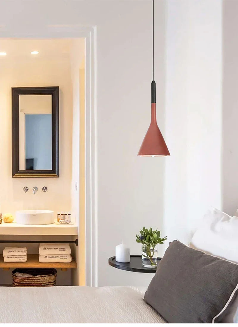 Modern Led Pendant Lights  White Light E27 for Kitchen Fixtures Bedroom Table Dining Room Hanging Lamp Lampshade Home Chandelier