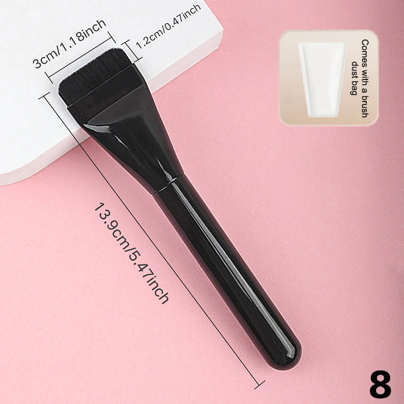 Ultra Thin Foundation Brush Lightweight Face Contour Brush Flat Contour Brush Blending Foundation Cream Makeup Brushes Beauty