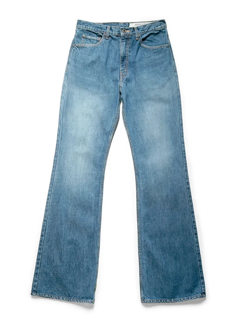 KAPITAL Hirata Kazuhiro New Arrival japan Style Cotton Casual Flare Light Blue Denim Jeans for Men
