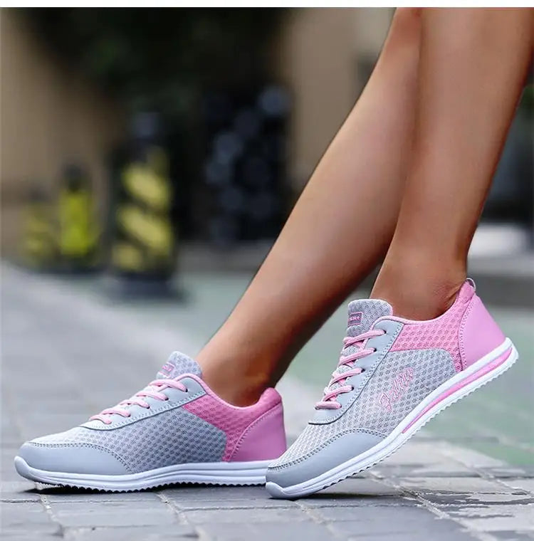 Sneakers Shoes Woman Fashion Lace Up Female Sneakers Breathable Women's Sports Shoes Comfortable Footwear Women's Shoes Sale