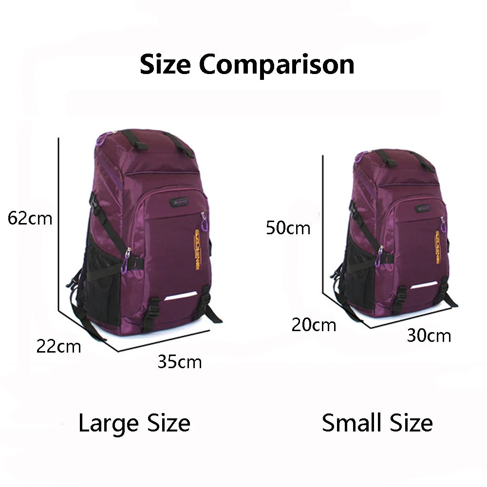 Waterproof Hiking Backpack Durable Bag Suitable for Men and Women's Travel, Hiking, Camping and Outdoor Leisure Activities
