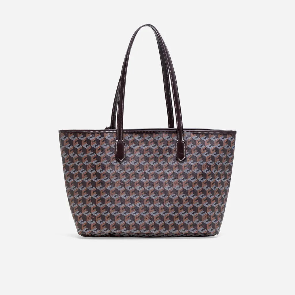 Large Capacity Geometric Print Tote Bag Fashion Women's Handbag Shopper Bag