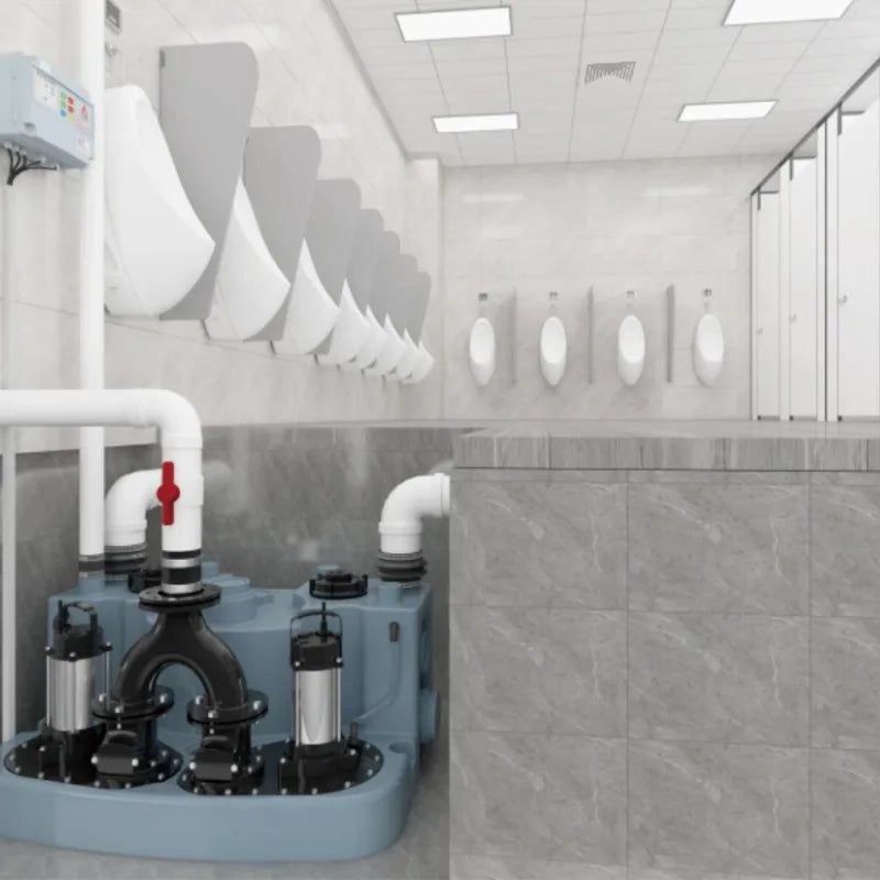 Basement sewage lifting pump station integrated automatic toilet kitchen sewage pump