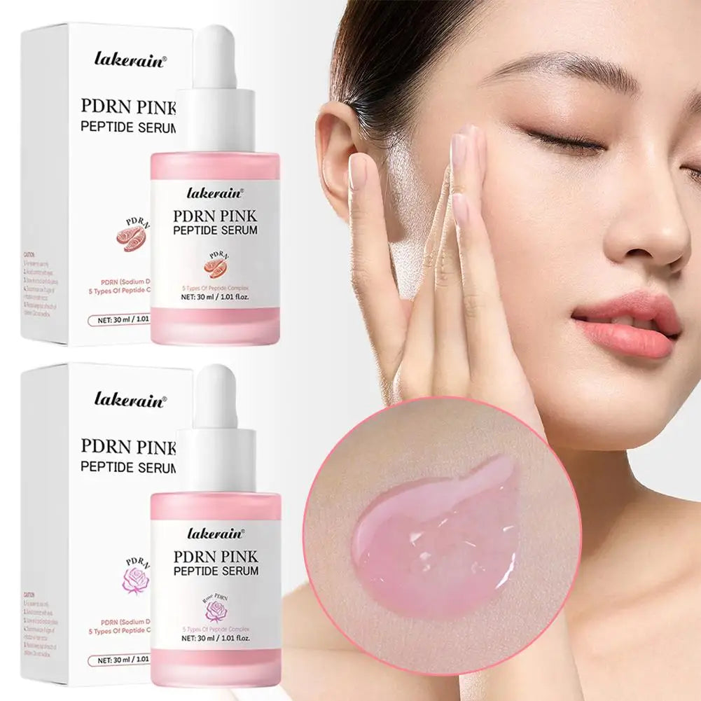 PDRN Pink Peptide Serum, 30ml Glow Skin Peptide Niacinamide Hydrating  Moisturizing Firming,Uneven Skin Tone,Korean Skincare