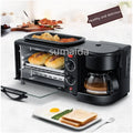 Home Use 3 In 1 Breakfast Makers Multi Function Breakfast Machine with Electric Heater 9L Toaster Oven Coffee Maker Frying Pan