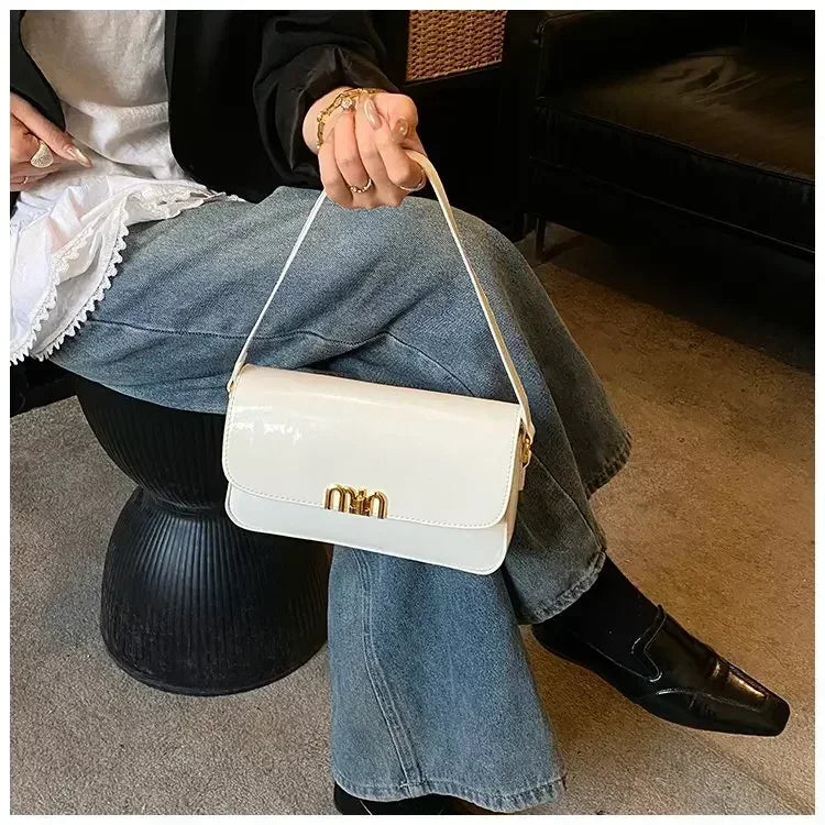Classic Designer Leather Handbag For Women Crossbody Shoulder Bag Elegant Ladies Tote Purse Luxury Brand