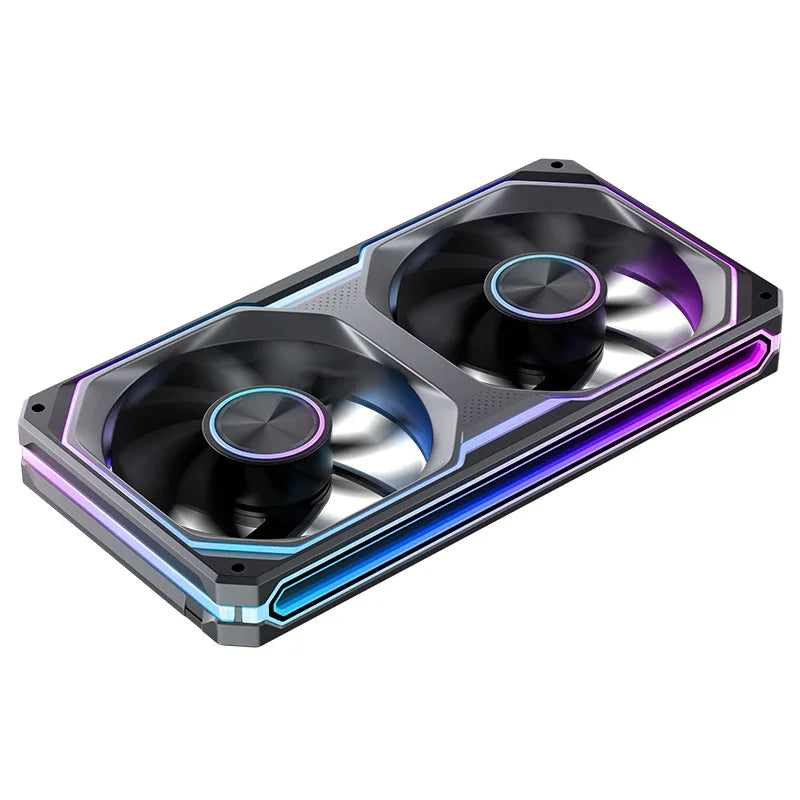 JONSBO XA-120/240/360 PC Case Fan Three Sided Mirror 5V/3Pin ARGB Fan Integrated Cold Exhaust Cooling Fan
