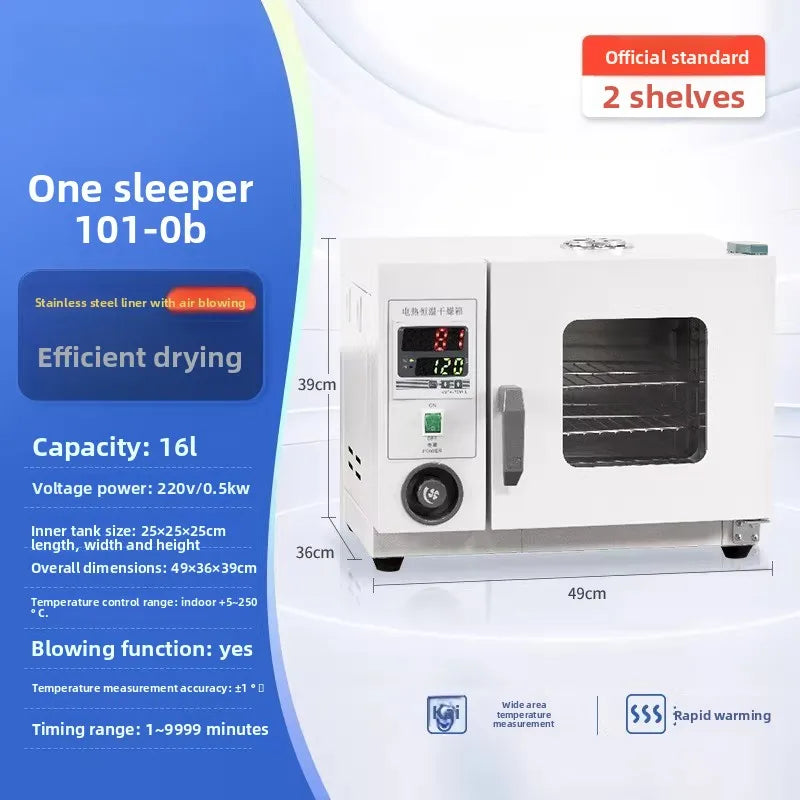 Electric Forced Air Drying Oven – Constant Temp High-Temperature Laboratory Oven for Medical & Herbal Use, Industrial Dryer