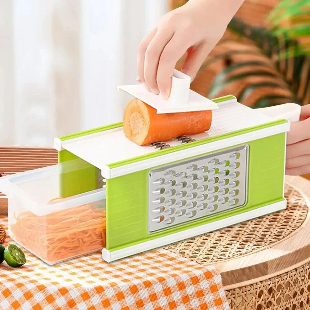 Multi-functional Manual Stainless Steel Vegetable Cutter Slicer Household Potato and Fruit Grater Creative Kitchen Gadgets