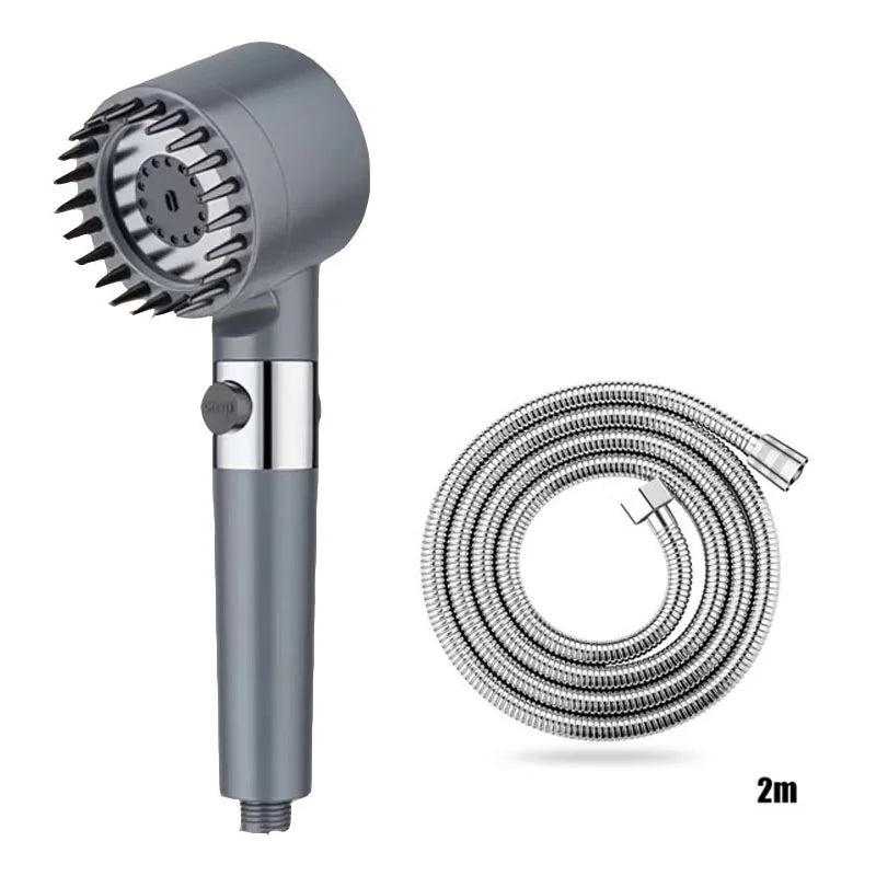 Shower for Bathroom Accessories Three Level Adjustment Showerhead Pressurization Head Massage Knobs Filter Set Showers Parts